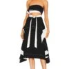 Helena Midi Dress Black & White -Fashion Clothing Store LCDE WD739 V1