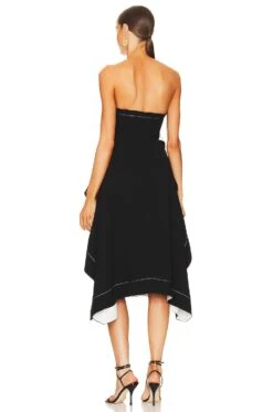 Helena Midi Dress Black & White -Fashion Clothing Store LCDE WD739 V3