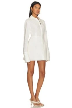 Evianna Shirt Dress Cream 6 Evianna Shirt Dress Cream -Fashion Clothing Store LCDE WD792 V2