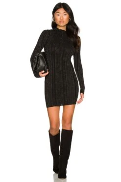 Jura Mini Knit Dress Gunmetal
