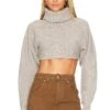 Maven Crop Heather Grey -Fashion Clothing Store LCDE WK222 V1