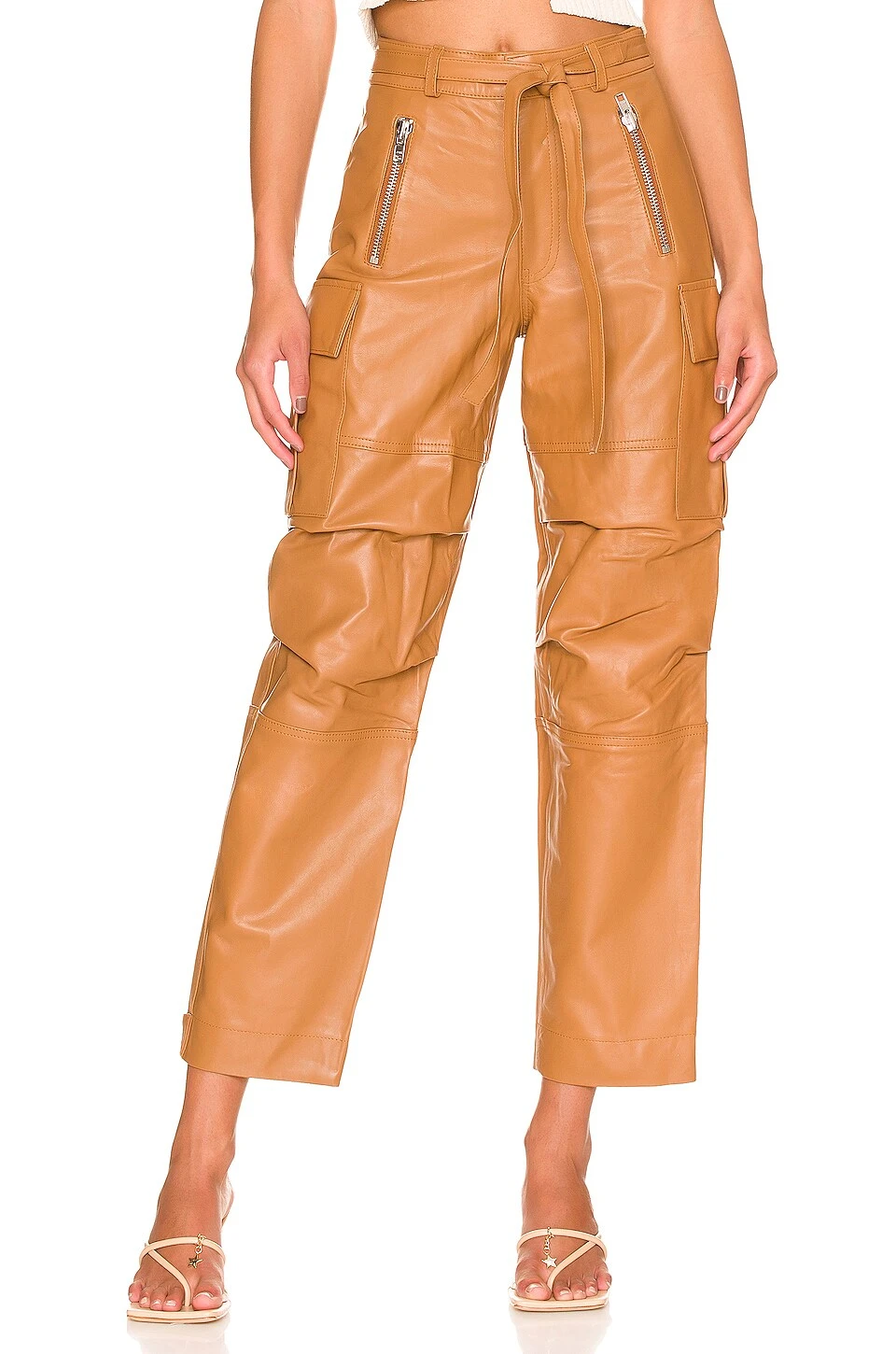 The Flo Leather Pant Camel 3 The Flo Leather Pant Camel