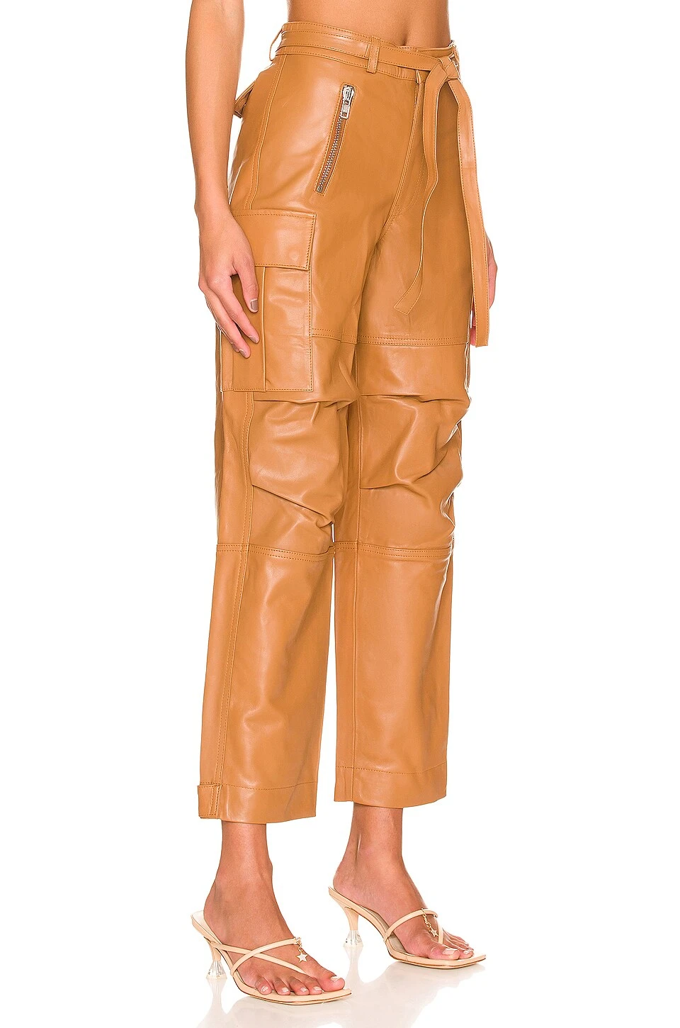 The Flo Leather Pant Camel 4 The Flo Leather Pant Camel - Image 2