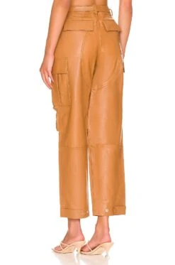 The Flo Leather Pant Camel 8 The Flo Leather Pant Camel -Fashion Clothing Store LCDE WP220 V3