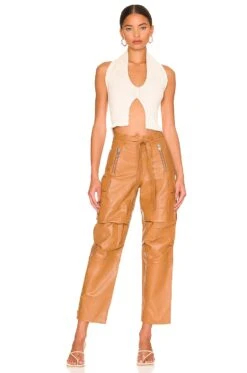The Flo Leather Pant Camel 9 The Flo Leather Pant Camel -Fashion Clothing Store LCDE WP220 V4