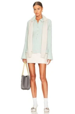 The Leather Mini Skirt Bone -Fashion Clothing Store LCDE WQ96 V4