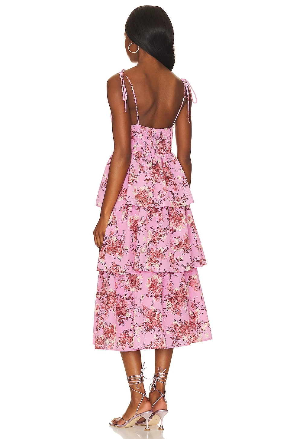 Bloom Midi Dress Rose 5 Bloom Midi Dress Rose - Image 3