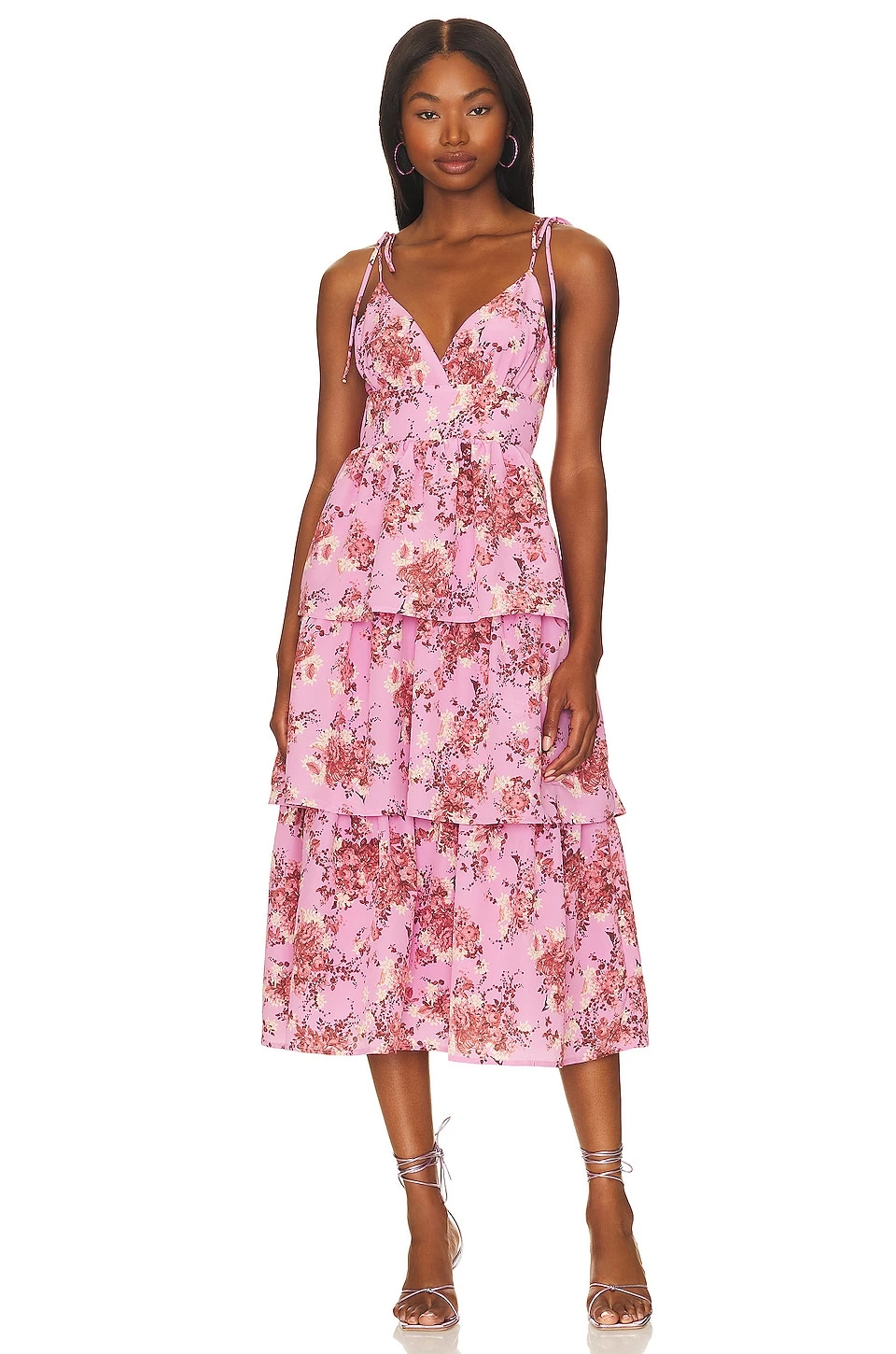 Bloom Midi Dress Rose 6 Bloom Midi Dress Rose - Image 4