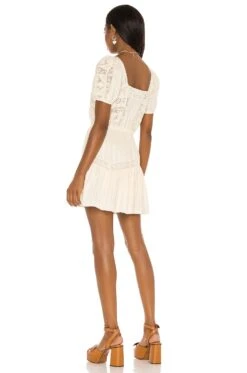 LoveShackFancy X REVOLVE Stern Dress Ivory 9 LoveShackFancy X REVOLVE Stern Dress Ivory -Fashion Clothing Store LESH WD455 V3