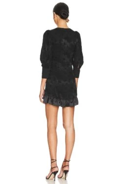 LoveShackFancy ROBE REVALINE Black -Fashion Clothing Store LESH WD683 V3