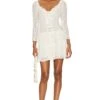 LoveShackFancy Deeba Dress Cream -Fashion Clothing Store LESH WD732 V1