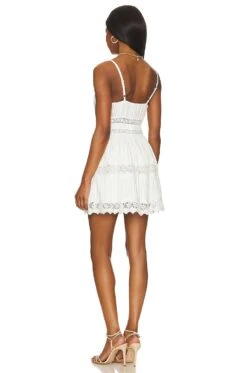LoveShackFancy Cinnamon Dress True White -Fashion Clothing Store LESH WD736 V3