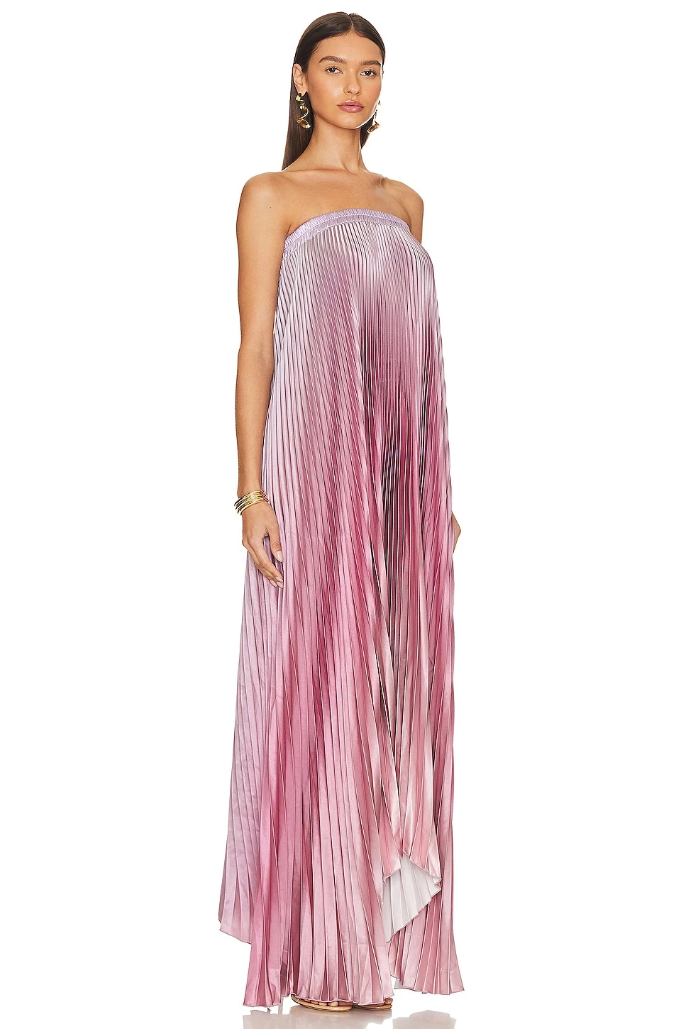 Bisous Strapless Gown Mauve Ombre 4 Bisous Strapless Gown Mauve Ombre - Image 2
