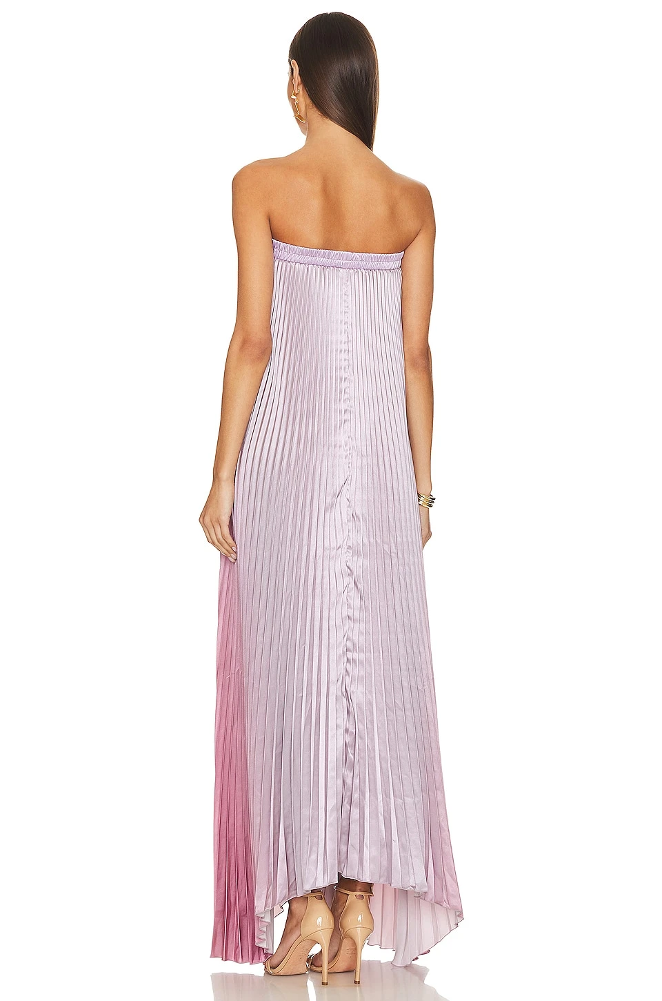 Bisous Strapless Gown Mauve Ombre 5 Bisous Strapless Gown Mauve Ombre - Image 3