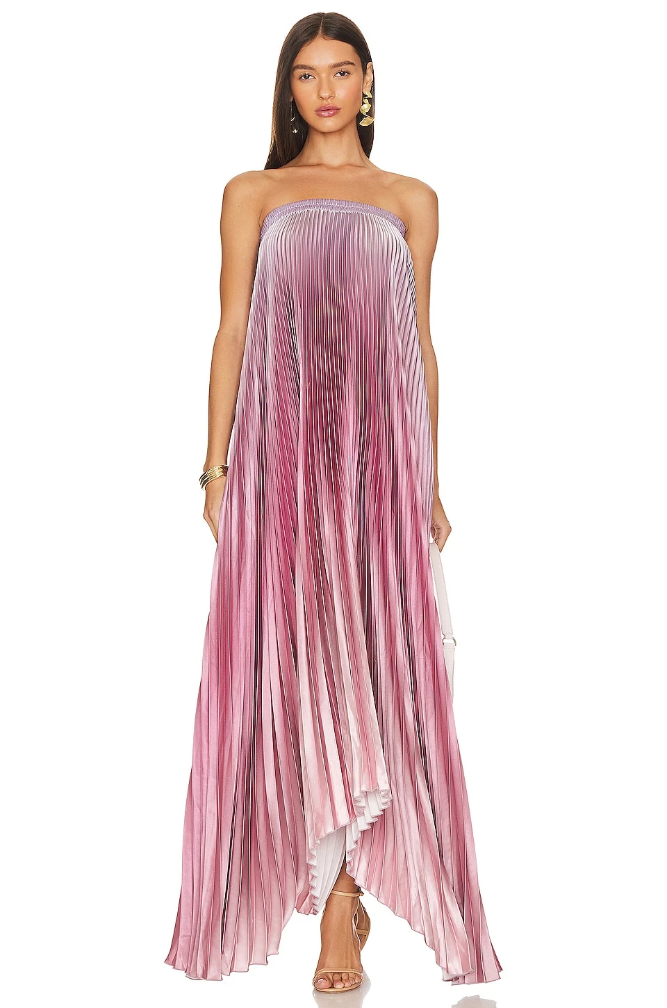 Bisous Strapless Gown Mauve Ombre 6 Bisous Strapless Gown Mauve Ombre - Image 4
