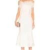 LIKELY Feather Aurora Dress White -Fashion Clothing Store LIKR WD570 V1