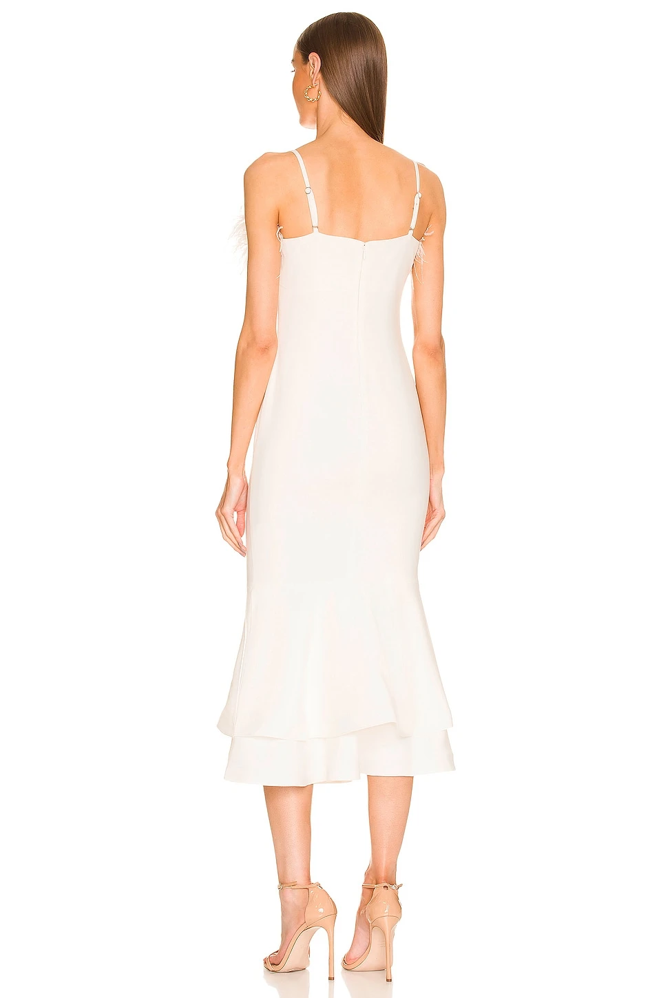 LIKELY Feather Aurora Dress White 5 LIKELY Feather Aurora Dress White - Image 3