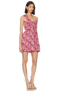 LIKELY Alyssa Dress Orchid & Red Multi -Fashion Clothing Store LIKR WD693 V2