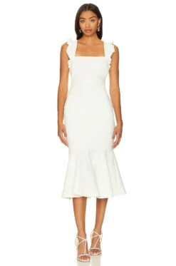LIKELY Hara Dress White
