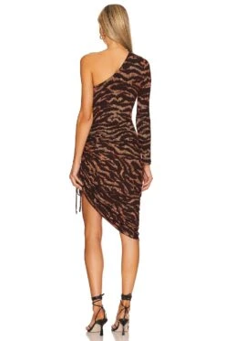 MAXIVESTIDO MILOU ONE SHOULDER Animal Impression -Fashion Clothing Store LNA WD333 V4