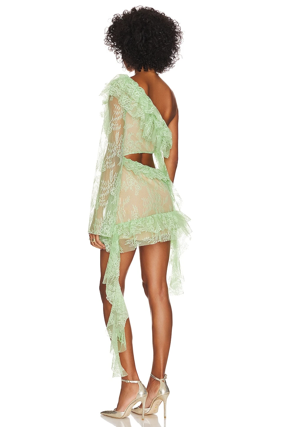 Ramona Mini Dress Pale Green 5 Ramona Mini Dress Pale Green - Image 3