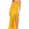 Shandi Gown Mustard Yellow -Fashion Clothing Store LOVF WD1901 V1