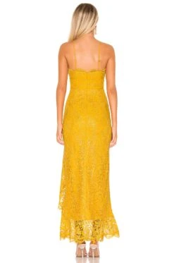 Shandi Gown Mustard Yellow -Fashion Clothing Store LOVF WD1901 V3