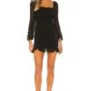 Arielle Mini Dress Black Dot -Fashion Clothing Store LOVF WD2840 V1