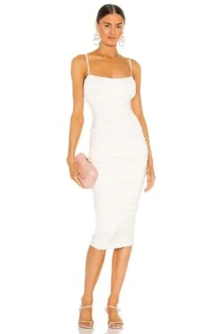 Emma Midi Dress Baby Blue -Fashion Clothing Store LOVF WD2899 V1