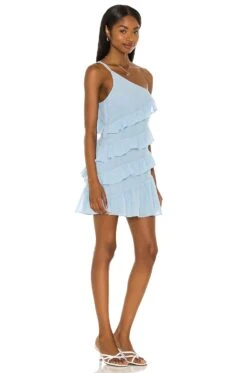 Dawn Mini Dress Baby Blue -Fashion Clothing Store LOVF WD2975 V2