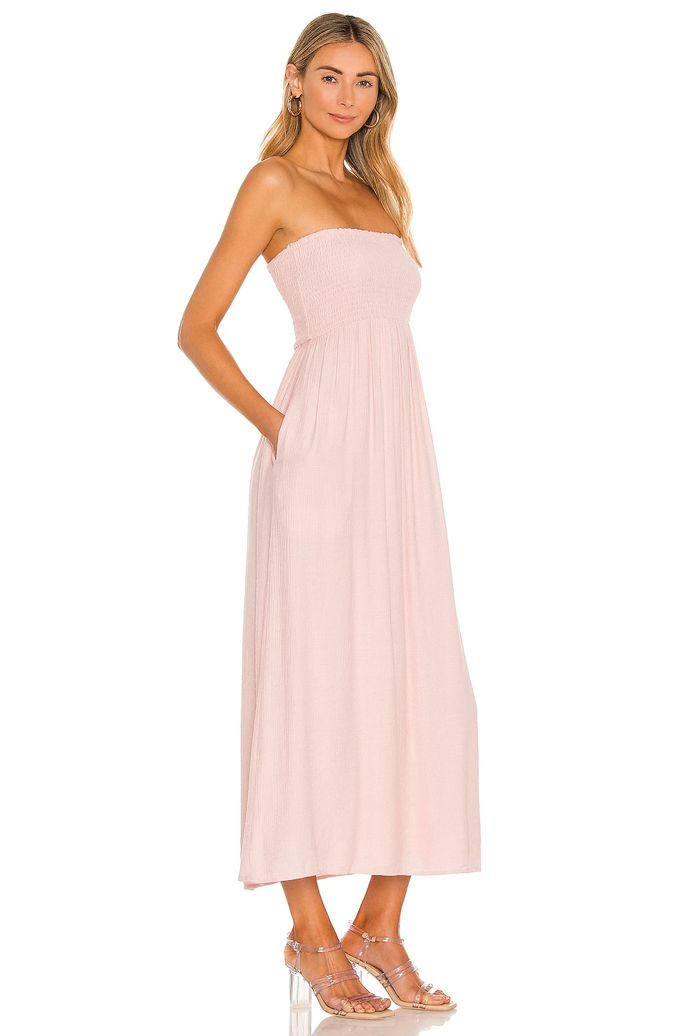 Fielle Midi Dress Baby Pink 4 Fielle Midi Dress Baby Pink - Image 2