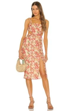 Bosworth Midi Dress Emory Tropical Print