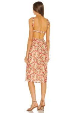 Bosworth Midi Dress Emory Tropical Print 7 Bosworth Midi Dress Emory Tropical Print -Fashion Clothing Store LOVF WD3011 V3