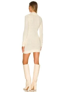Anthea Sweater Dress Ivory -Fashion Clothing Store LOVF WD3151 V3