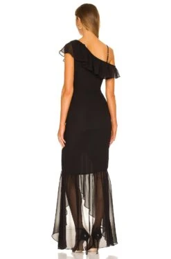 Karen Maxi Dress Black -Fashion Clothing Store LOVF WD3181 V3