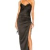 Maegan Gown Black 1 Maegan Gown Black -Fashion Clothing Store LOVF WD3232 V1