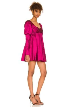 Fraya Mini Dress Raspberry Red -Fashion Clothing Store LOVF WD3261 V2