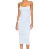 Emma Midi Dress Baby Blue 2 Emma Midi Dress Baby Blue -Fashion Clothing Store LOVF WD3267 V1