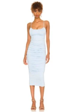 Emma Midi Dress Baby Blue