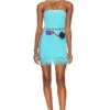 Westlake Mini Dress Turquoise Blue