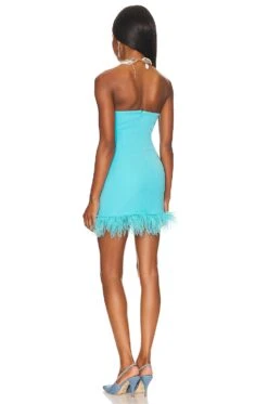 Westlake Mini Dress Turquoise Blue -Fashion Clothing Store LOVF WD3430 V4