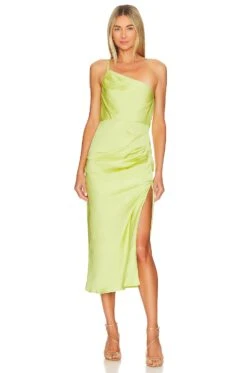 Amina Midi Dress Pink -Fashion Clothing Store LOVF WD3491 V1