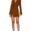 Christelle Mini Dress Mocha Brown -Fashion Clothing Store LOVF WD3585 V1