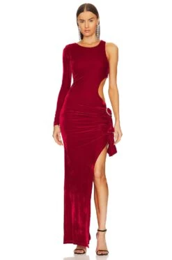 Edith Gown Crimson Red