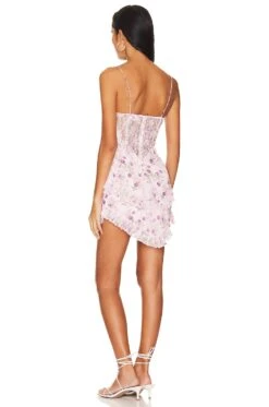 Kenzie Mini Dress Pink Floral Multi -Fashion Clothing Store LOVF WD3715 V3
