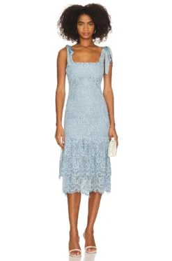 Day Keeper Midi Dress Sky Blue