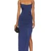 Odessa Gown Navy -Fashion Clothing Store LOVF WD3757 V1