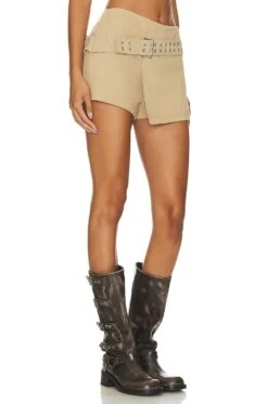 Remy Skort Taupe Neutral 7 Remy Skort Taupe Neutral -Fashion Clothing Store LOVF WF435 V2