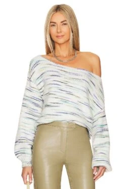 Elston Sweater Green & Blue Multi