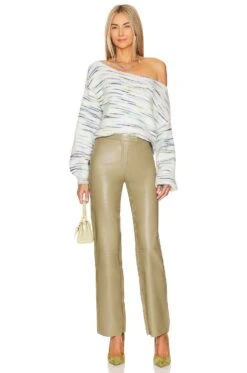 Elston Sweater Green & Blue Multi -Fashion Clothing Store LOVF WK1183 V4